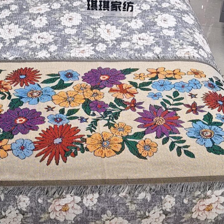 向日葵-纯棉沙发巾-1