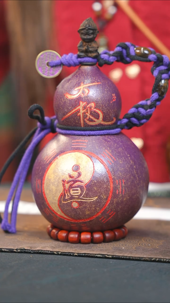 【闪购商品】WX349大漆酒葫芦不包手串及旋转底座