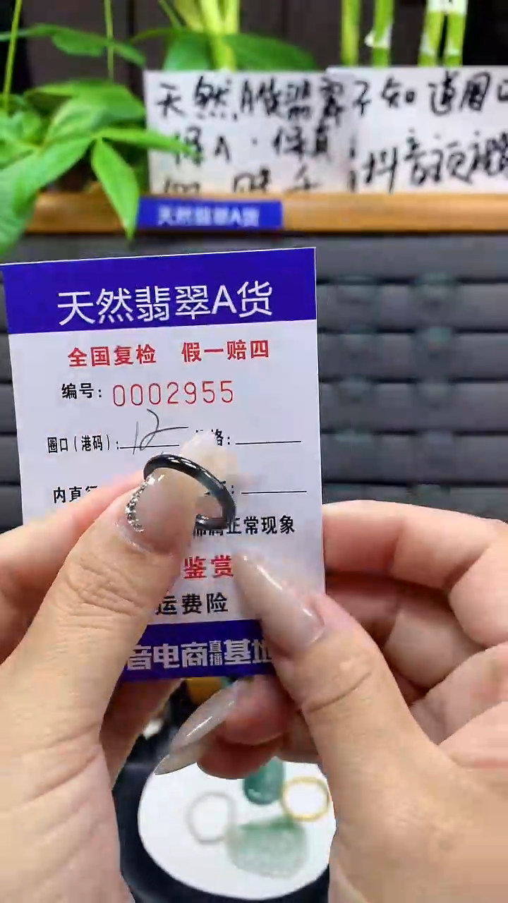 【闪购商品】翡翠戒圈未镶嵌天然翡翠A货2955