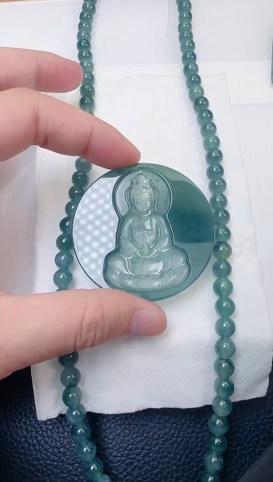 颈饰未镶嵌翡翠天然A货翡翠  多样性随机发其一