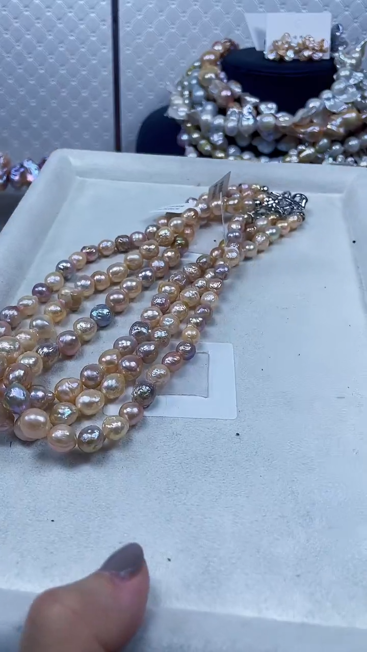 未镶嵌项链淡水珍珠【纯恬饰品】（多样性发货发一）