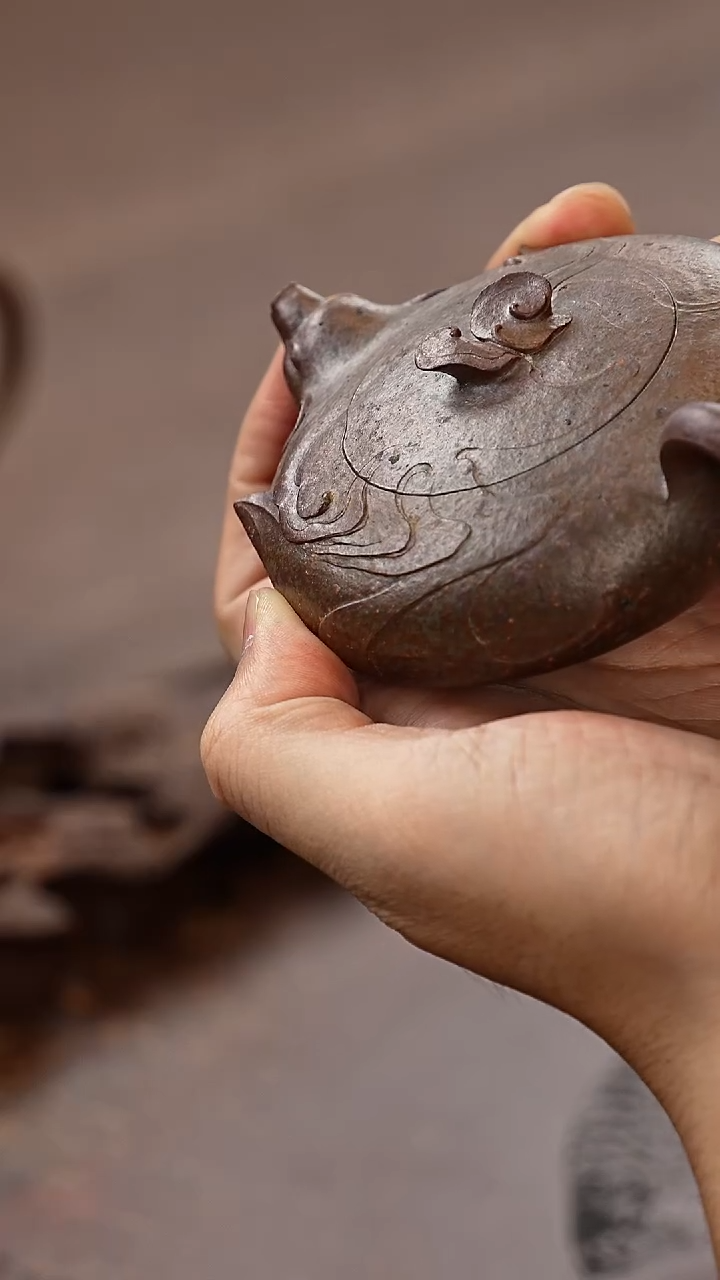 茶壶紫砂赐福柴烧壶