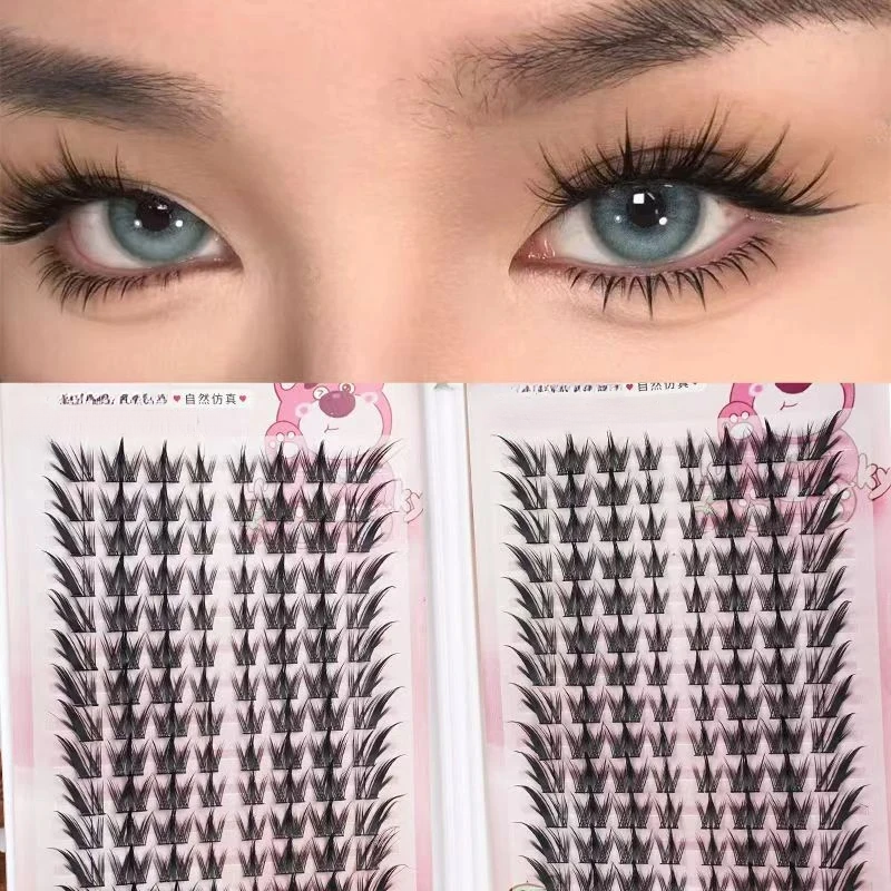 犬系＋狐系的！暗夜精灵漫画睫假睫毛狐朋狗友浓密卷钓系软免胶水