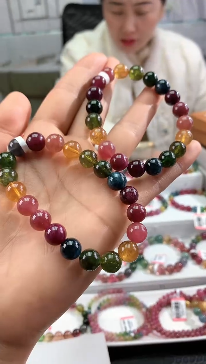 【闪购商品】碧玺手串未镶嵌多样性发一条