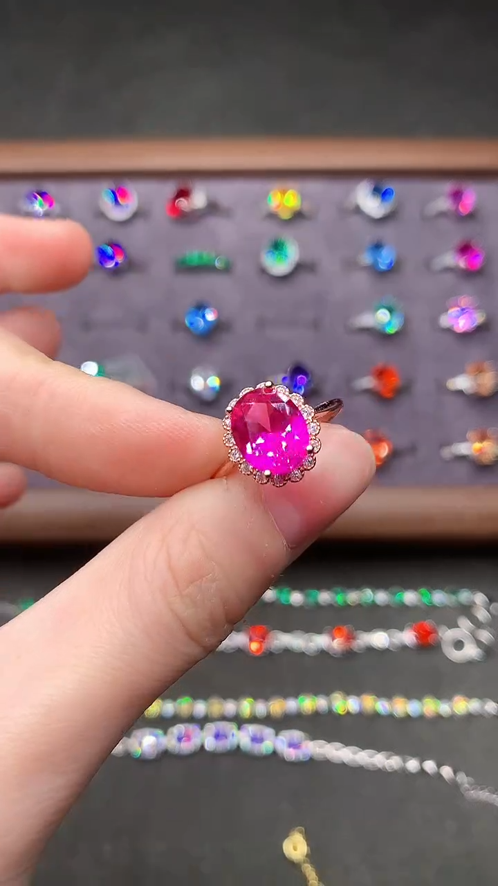 【闪购商品】尖晶石戒指银S925镶嵌······