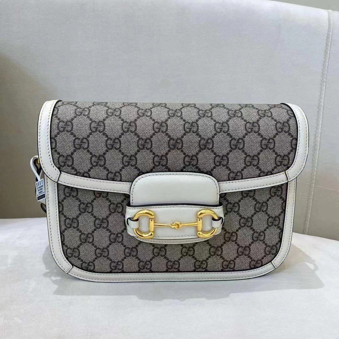 99新 GUCCI/古驰 1955马鞍包 白色/甄选