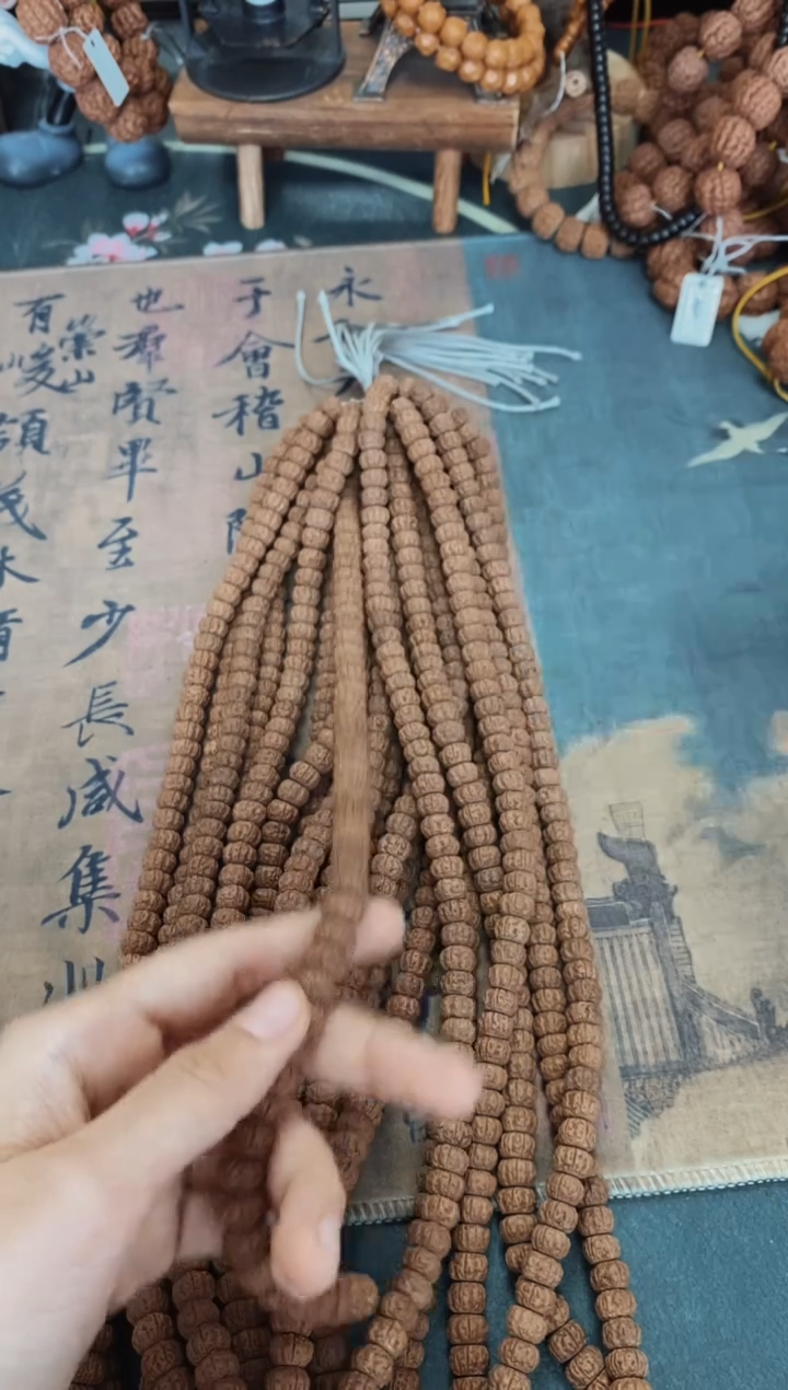 【闪购商品】金刚菩提手串561原皮原色藏切麦穗盘龙尺寸10+