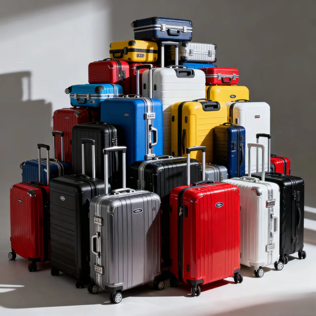 ANBOKE组合复古风铝框服装防盗ins旅行箱PC登机箱A1-A100aa男士