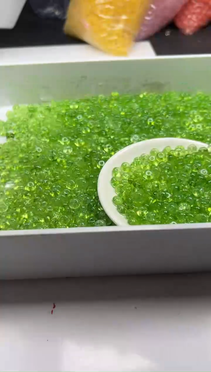 颈饰未镶嵌水晶w1618葡萄绿啊赛算盘8*4mm*20颗