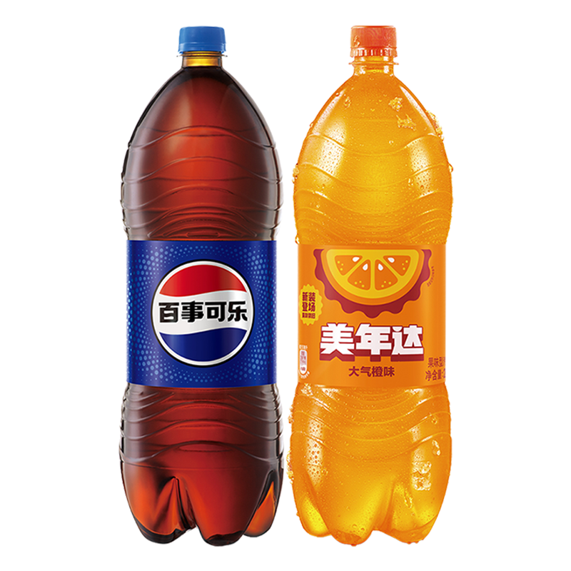百事可乐2L+美年达橙味2L