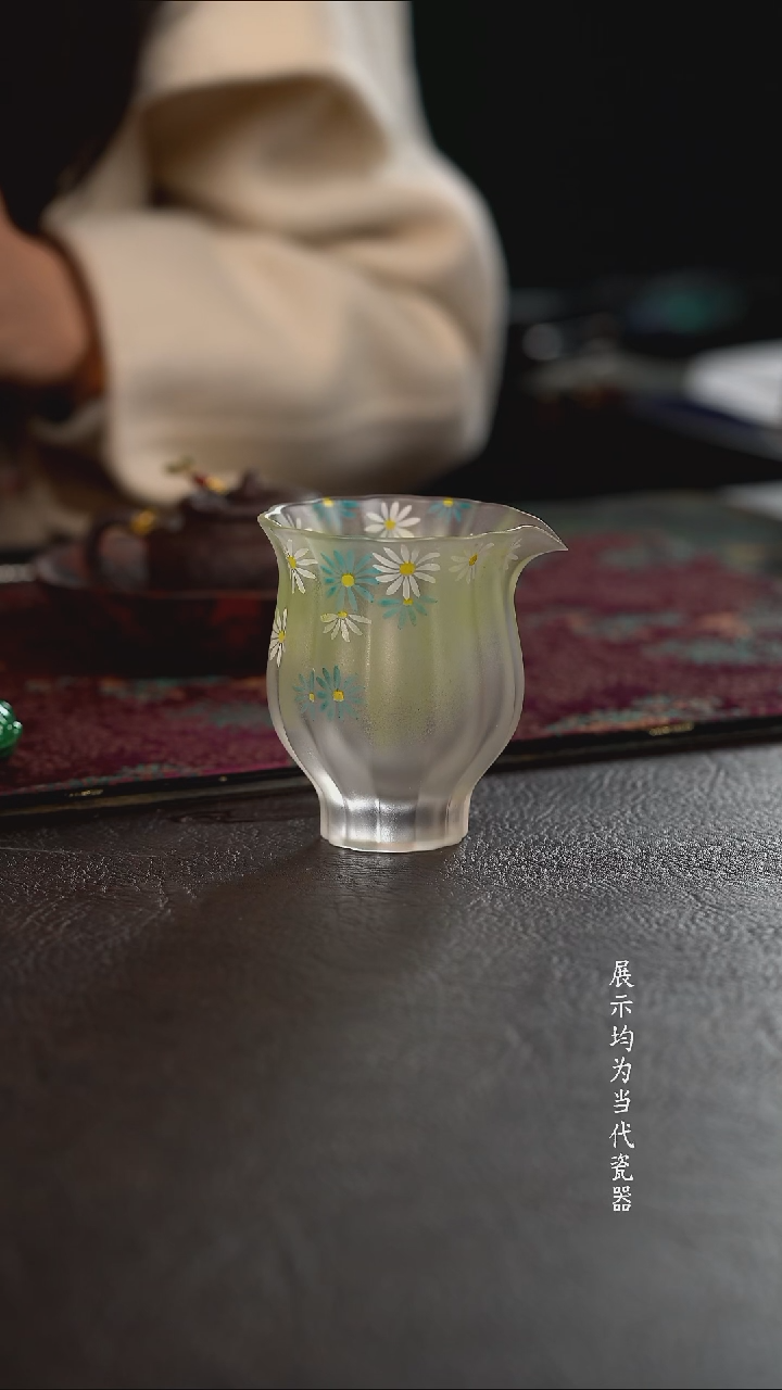 陶瓷杯周边琉璃心缘甄加彩公道 小雏菊