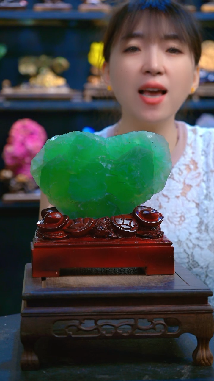 石材精品萤石，石头摆件