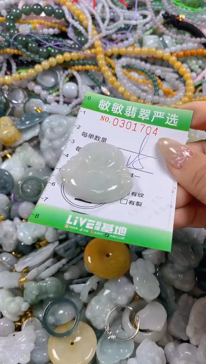 翡翠未镶嵌颈饰闪购0301704