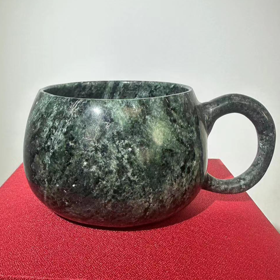 圣地莲花【皂石咖啡杯】西藏墨脱皂石【花纹颜色以直播间为准】
