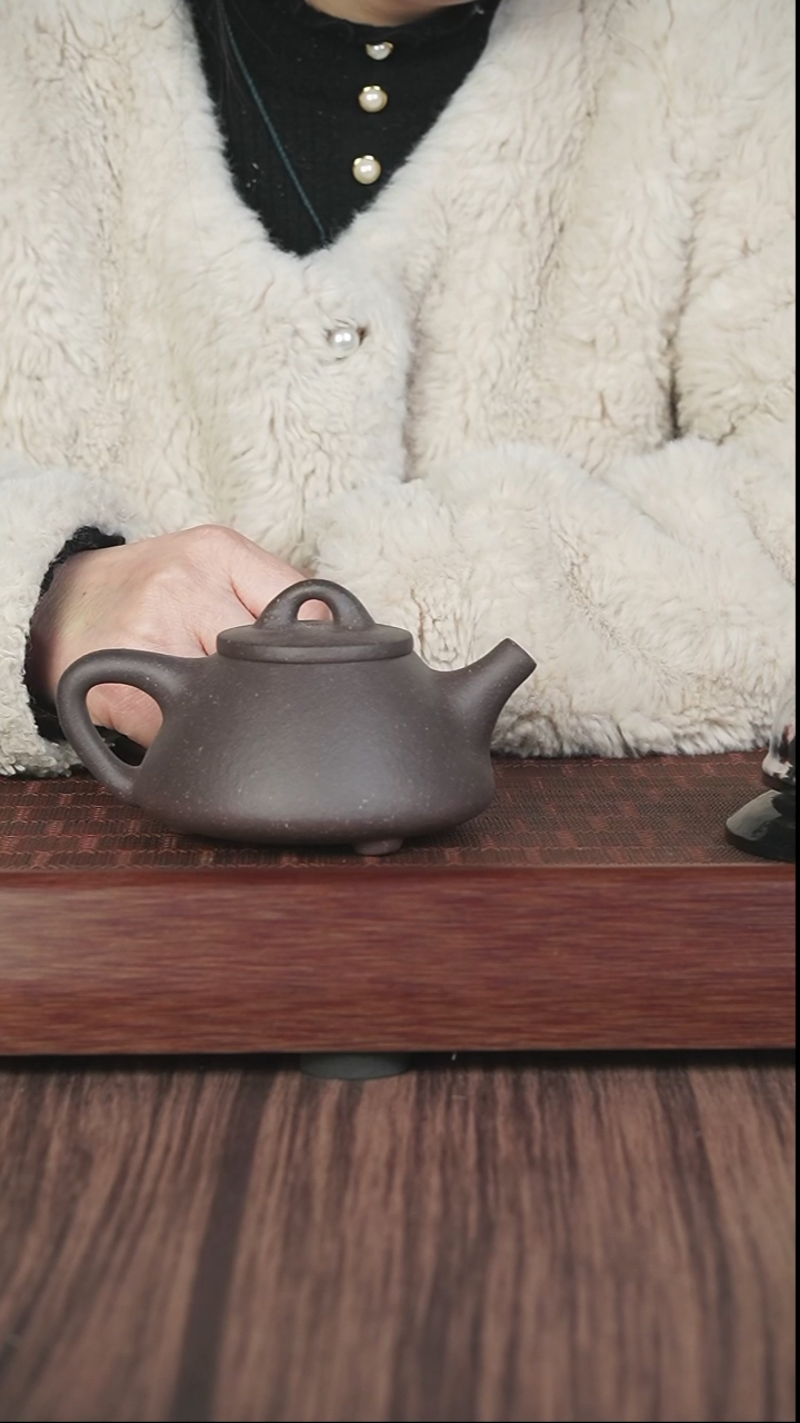 【闪购商品】紫砂茶壶thr  天青  子冶石瓢