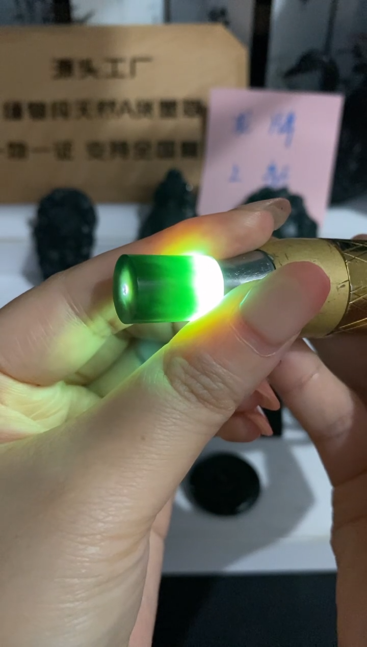 未镶嵌定制翡翠天然缅甸A货翡翠墨翠精品桶珠
