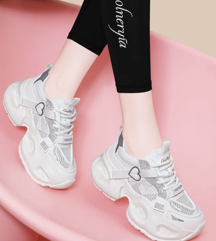 1129厚底透气网老爹鞋夏季不累脚老爹鞋时尚鞋子运动鞋百搭