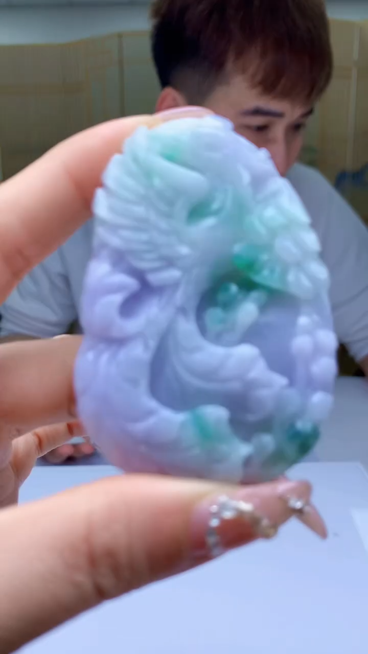 【闪购商品】定制翡翠未镶嵌4868ty-毛货挂件74