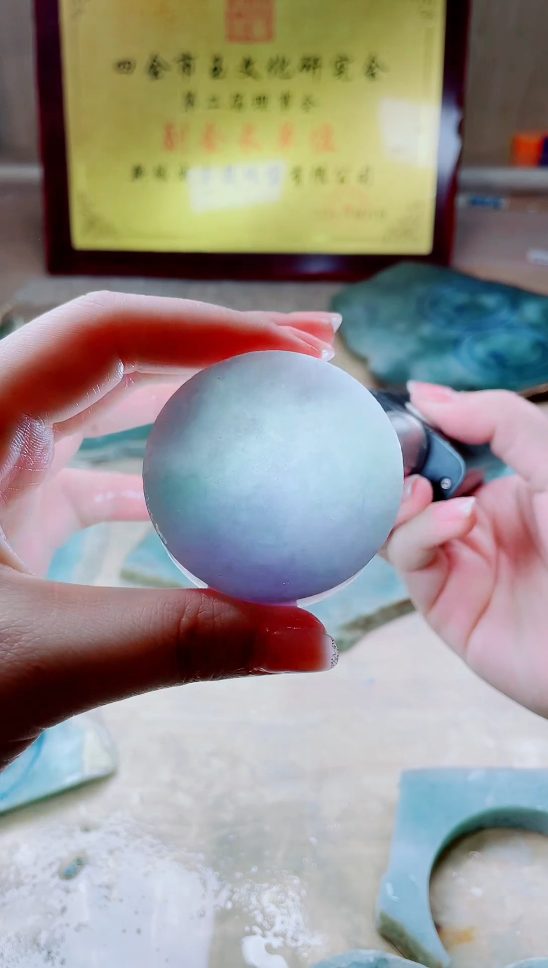 翡翠未镶嵌颈饰A货曹玉078