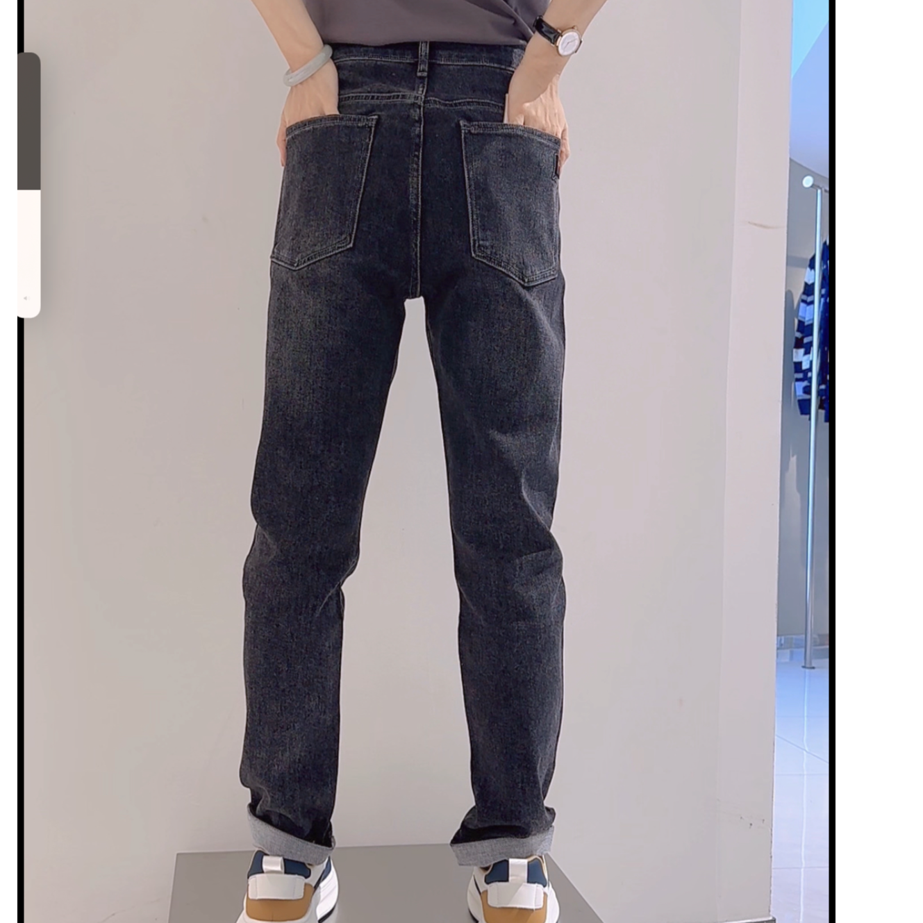 2025韩版修身男士牛仔牛仔裤长裤休闲宽松秋季9816