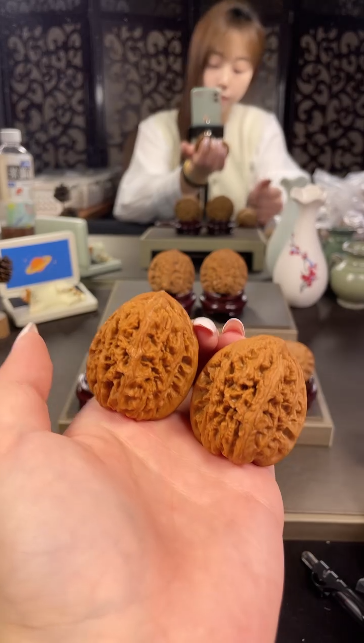 【闪购商品】文玩核桃把件将军膀39尺-4