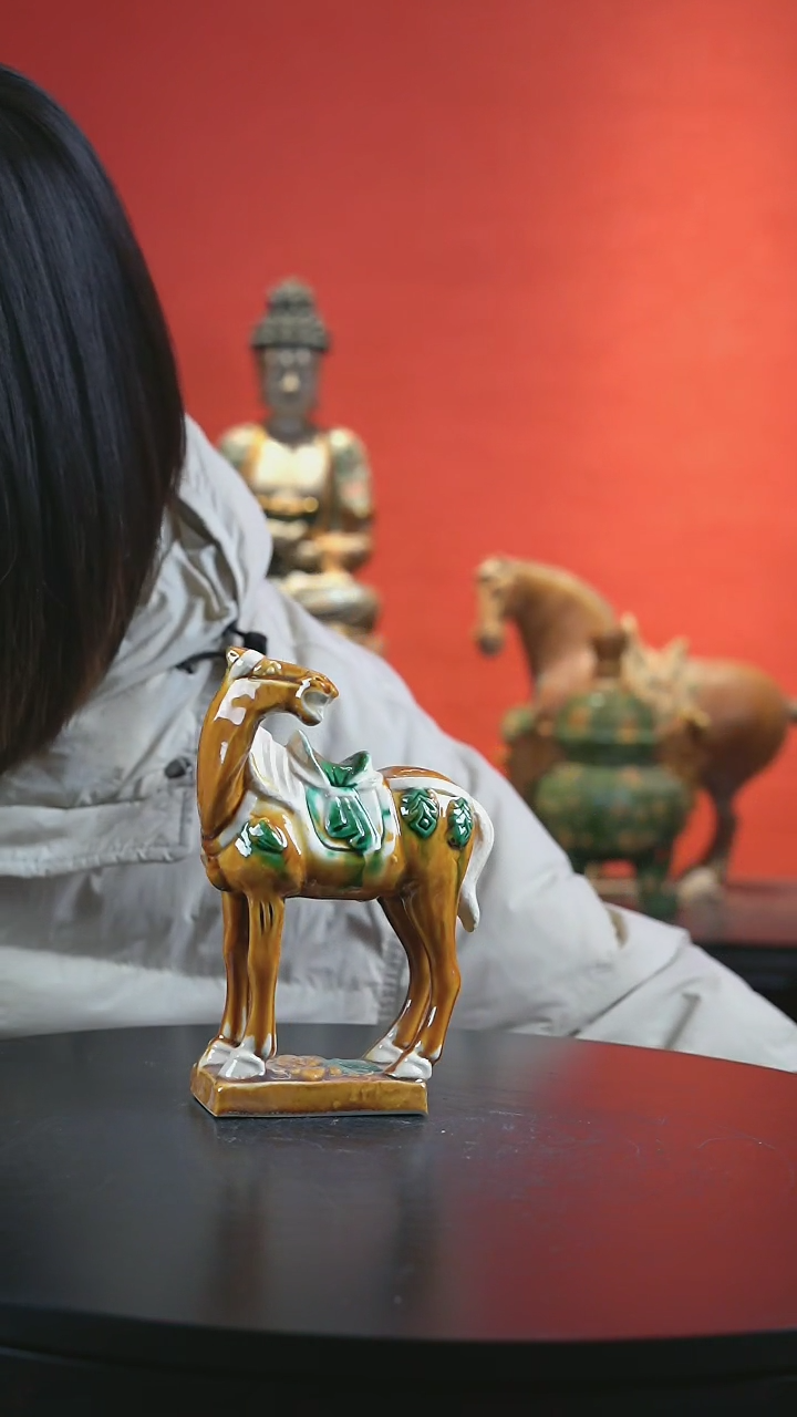 【闪购商品】陶瓷陶瓷唐三彩，精品马 黄色