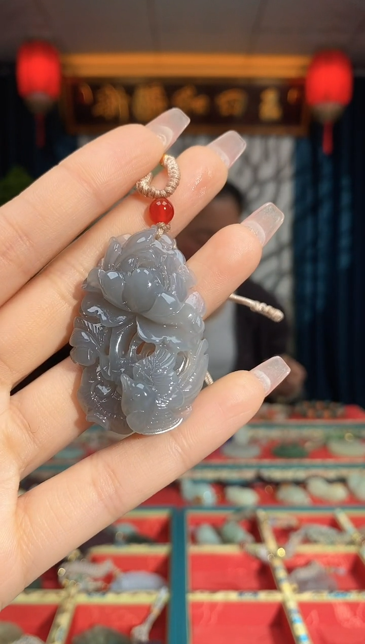 【闪购商品】和田玉颈饰未镶嵌牡丹