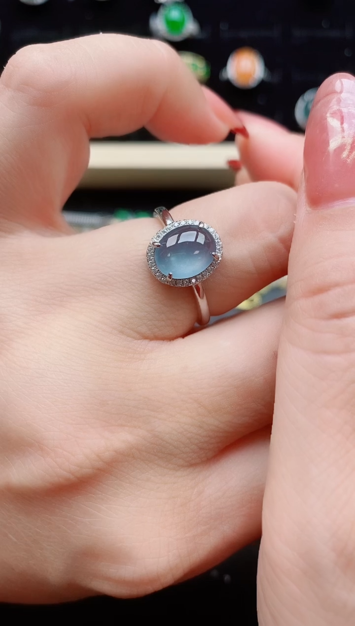 【闪购商品】翡翠戒指银S925镶嵌321321