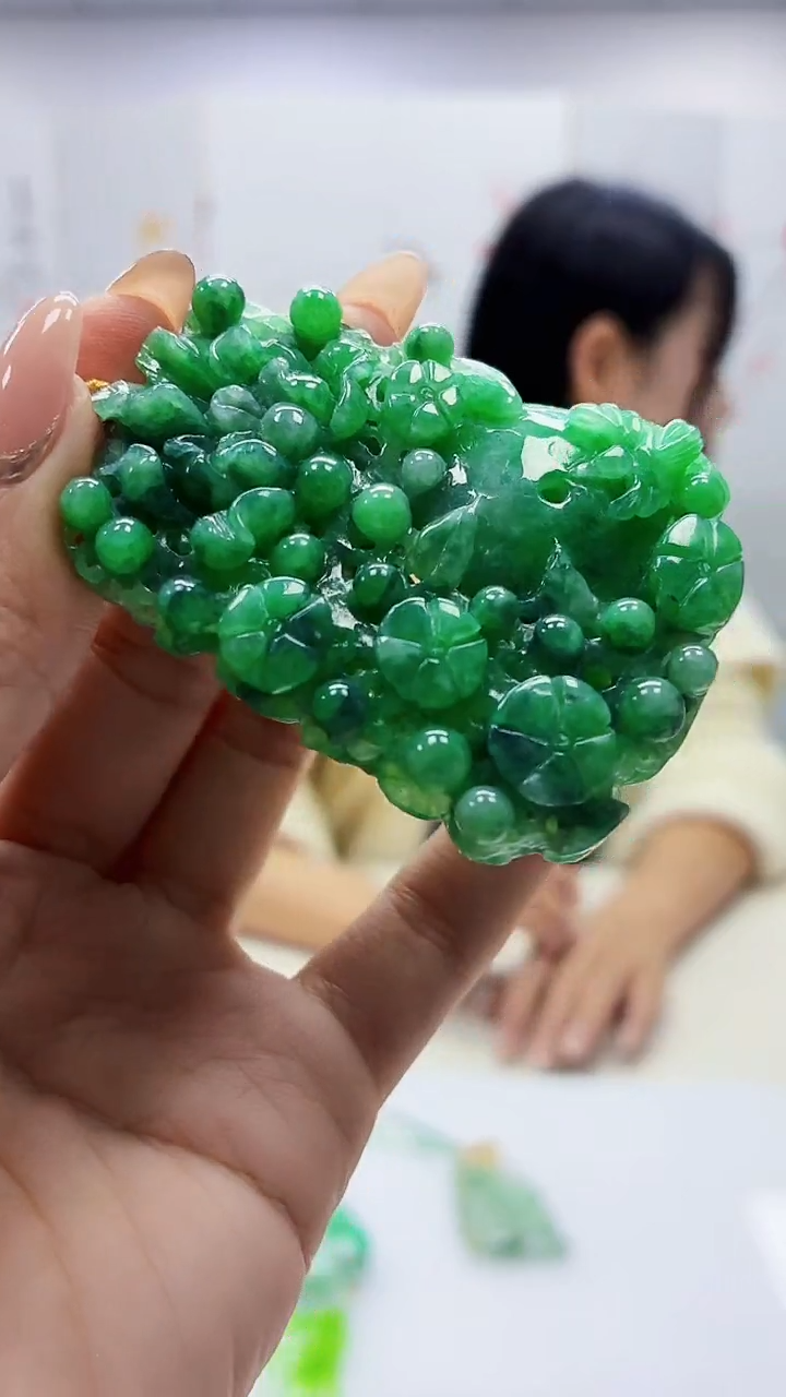 未镶嵌定制翡翠3495ty-毛货挂件55