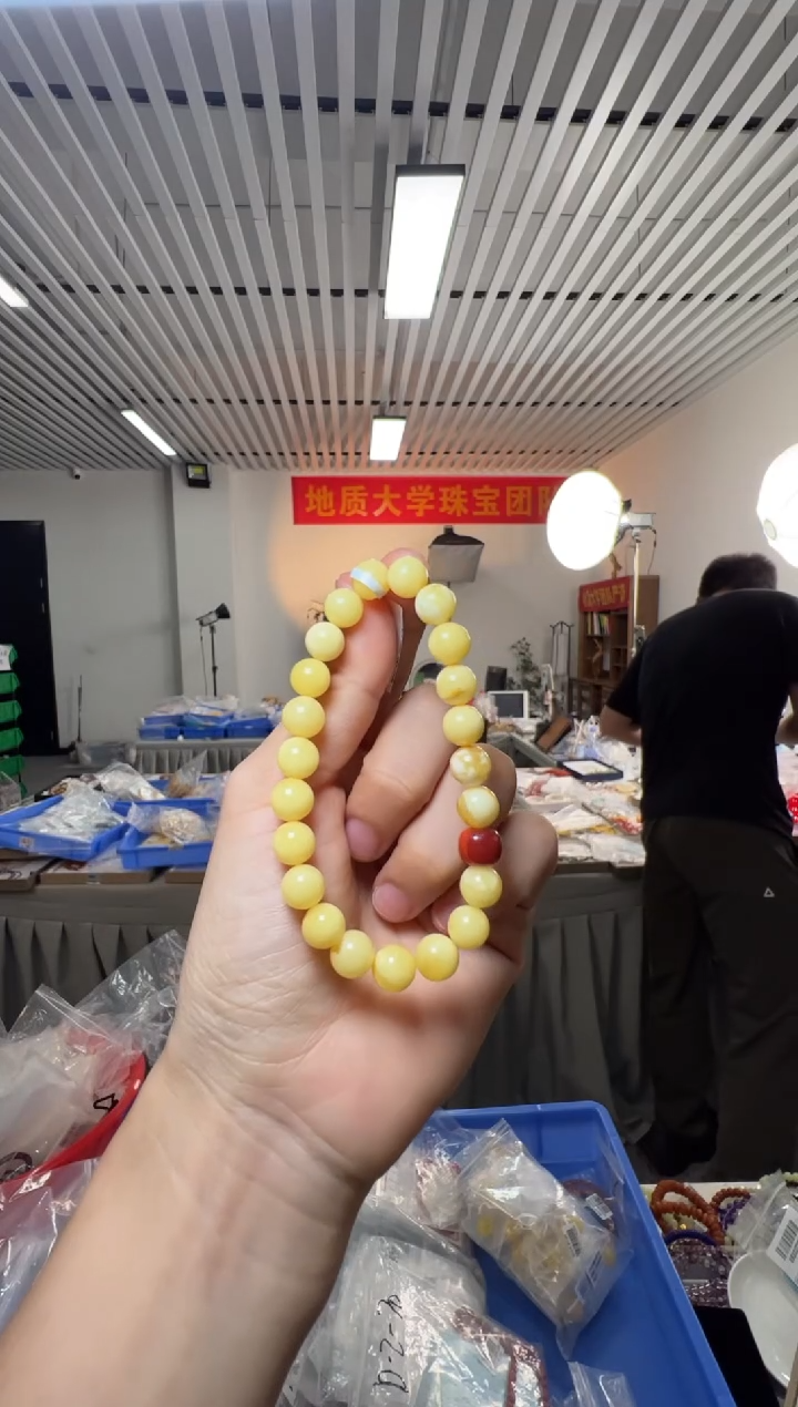 未镶嵌蜜蜡手串俄料白花蜜蜡圆珠南红老型单珠