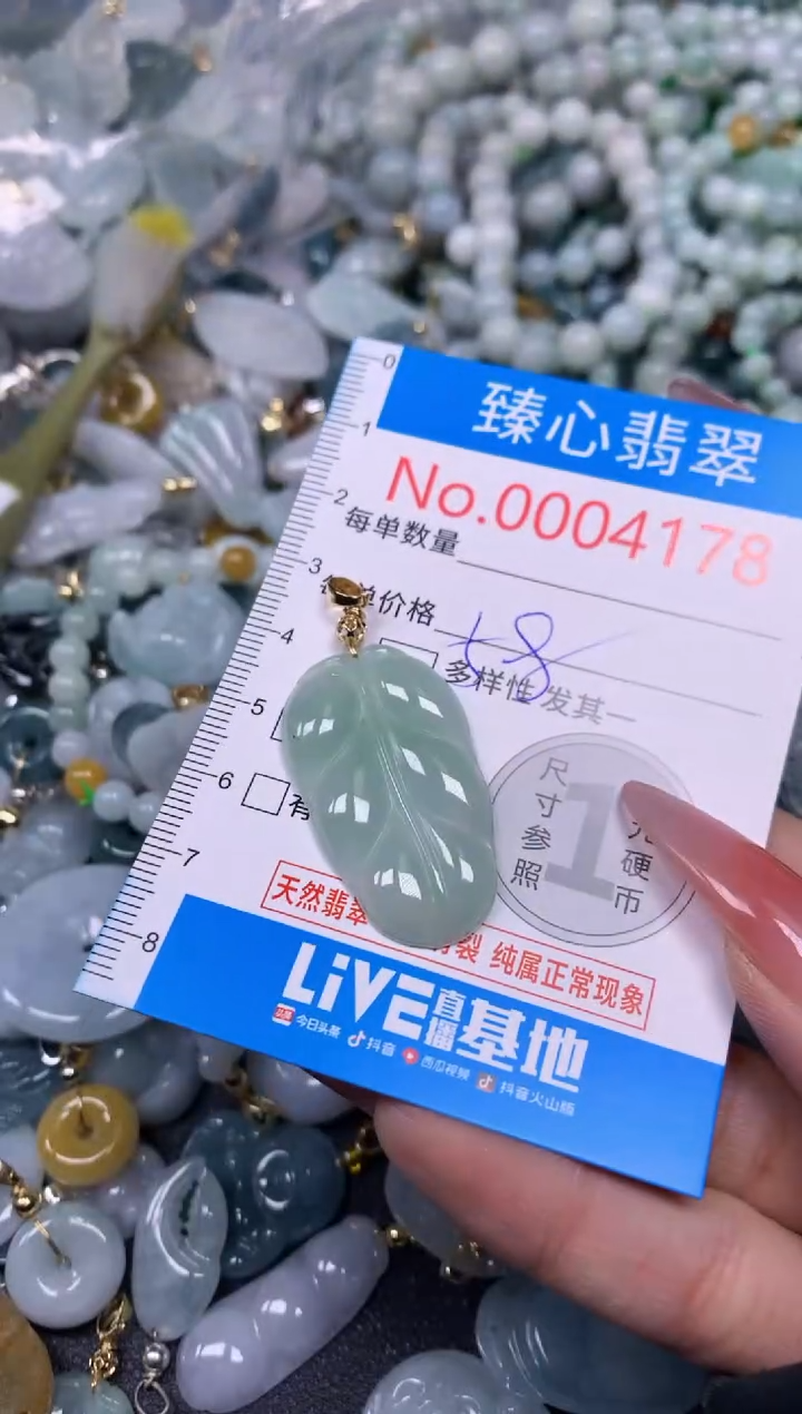 【闪购商品】翡翠颈饰未镶嵌含绳0004178