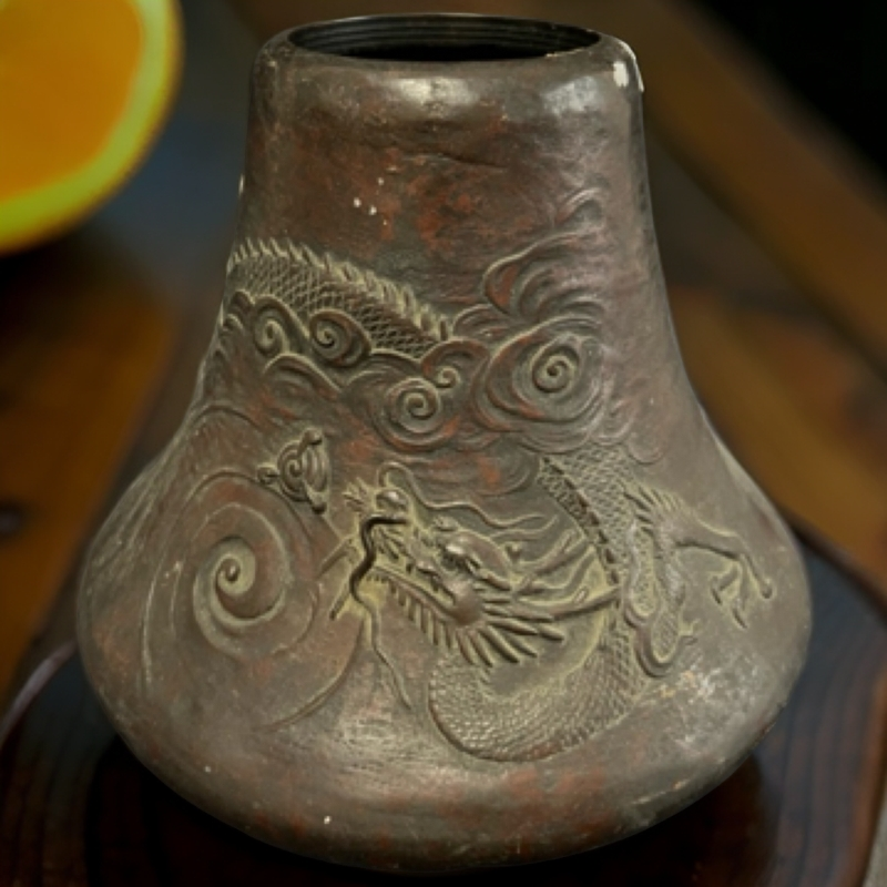 密胺精工龍纹花瓶