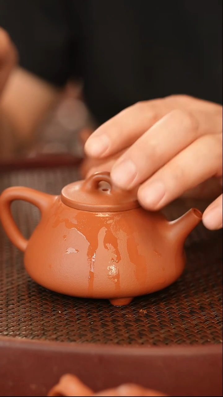 茶壶紫砂全手 石瓢 大红袍 170cc