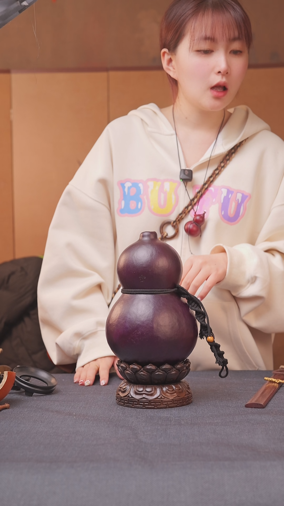 1085号链接精品大漆葫芦现货现发[一物一拍]不包含莲花底座
