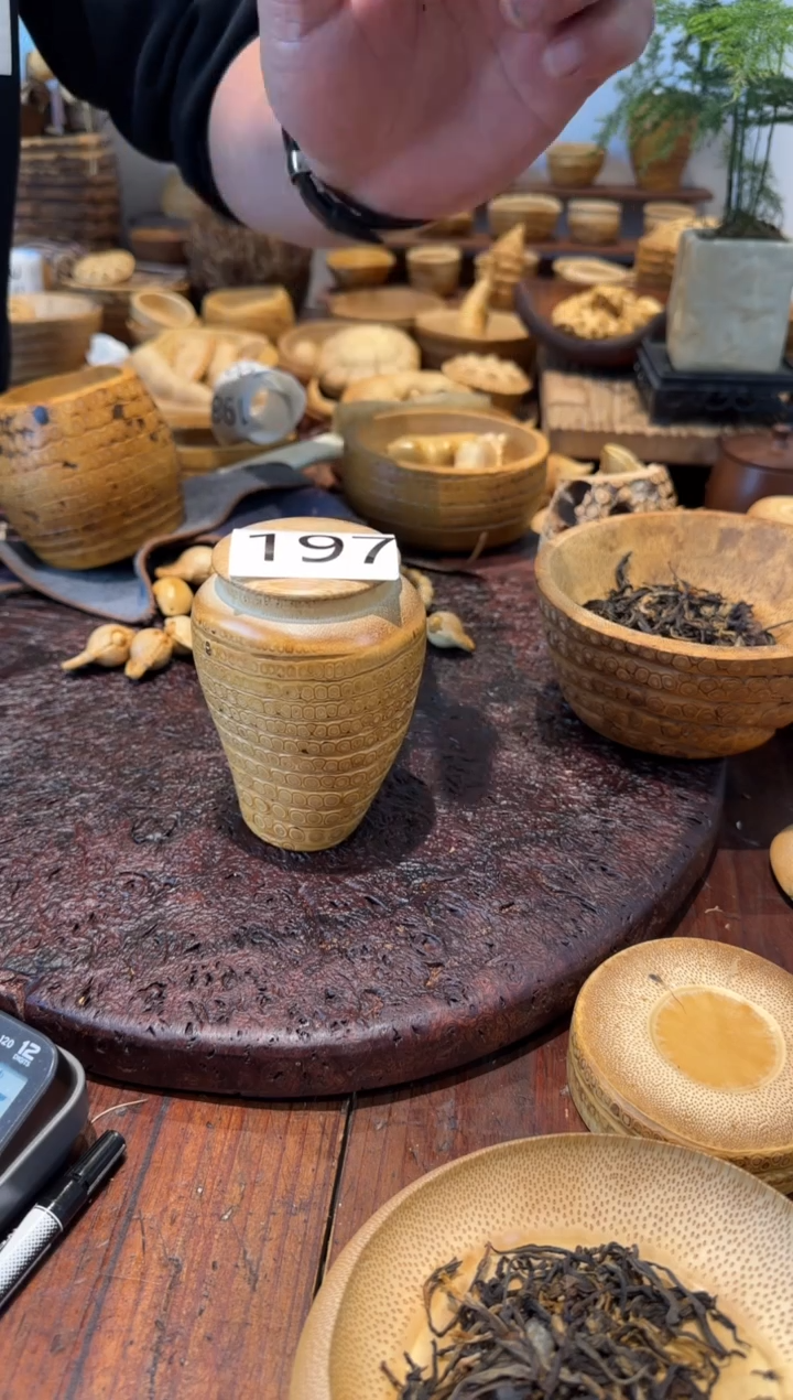 【闪购商品】竹197竹根竹根竹根茶叶罐