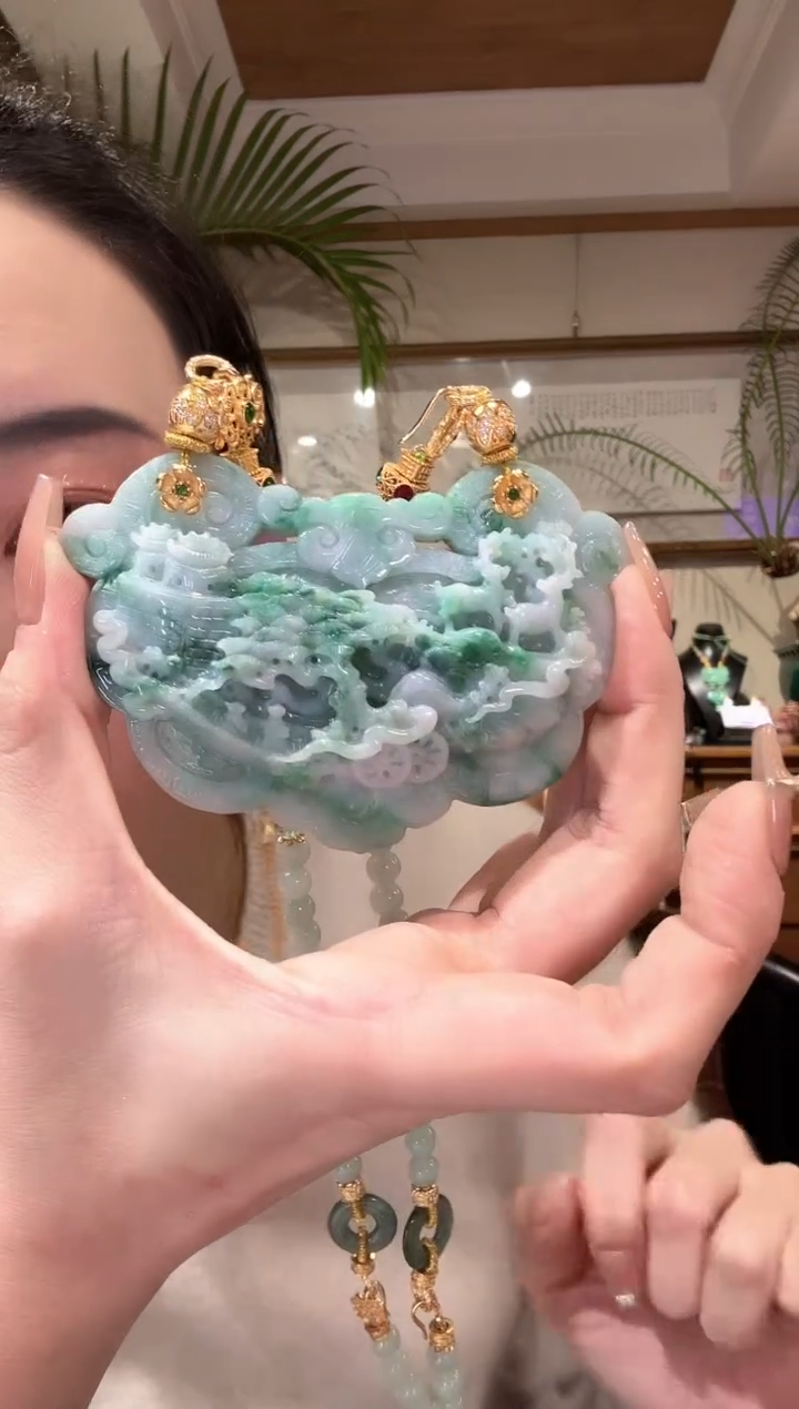 【闪购商品】翡翠颈饰未镶嵌国风