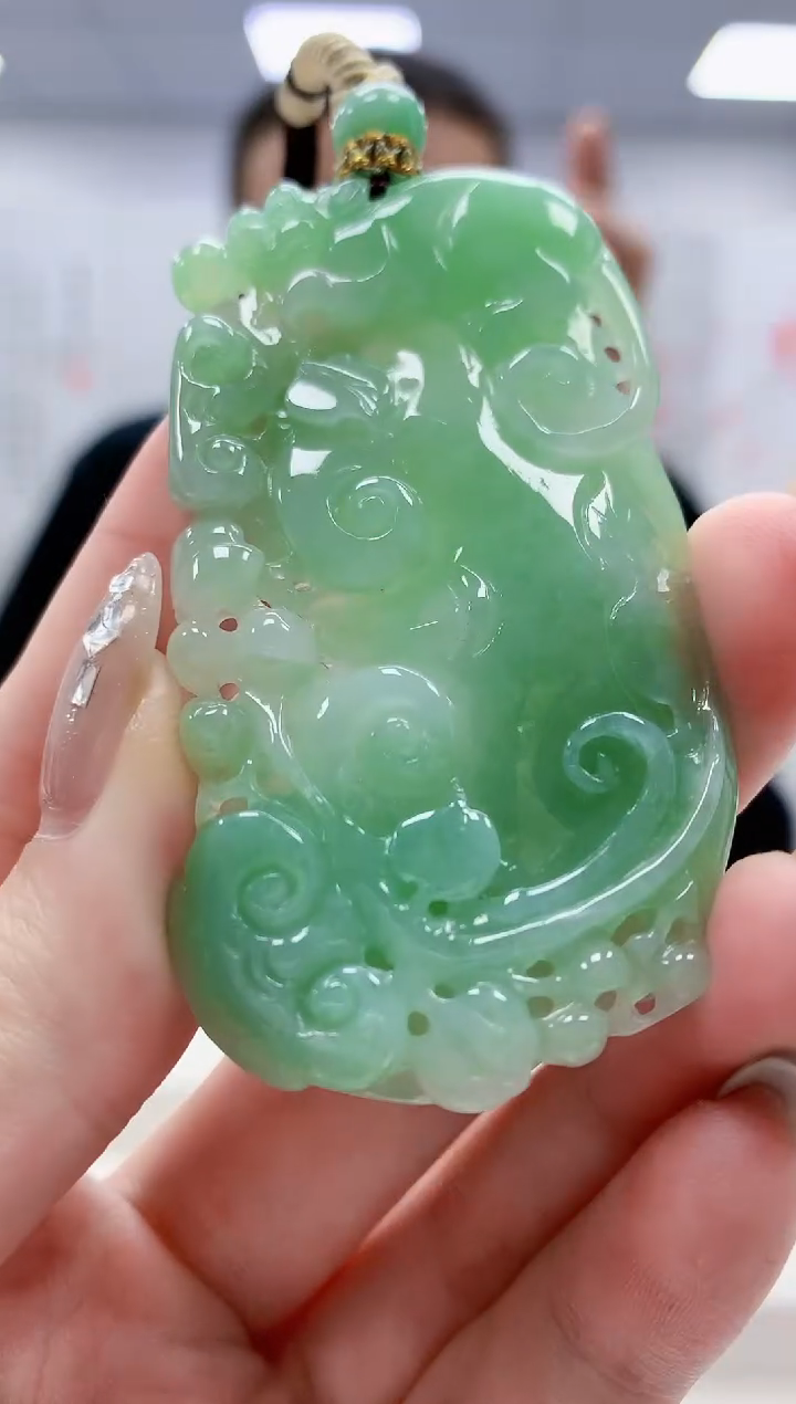 未镶嵌定制翡翠4898jw-毛货挂件14