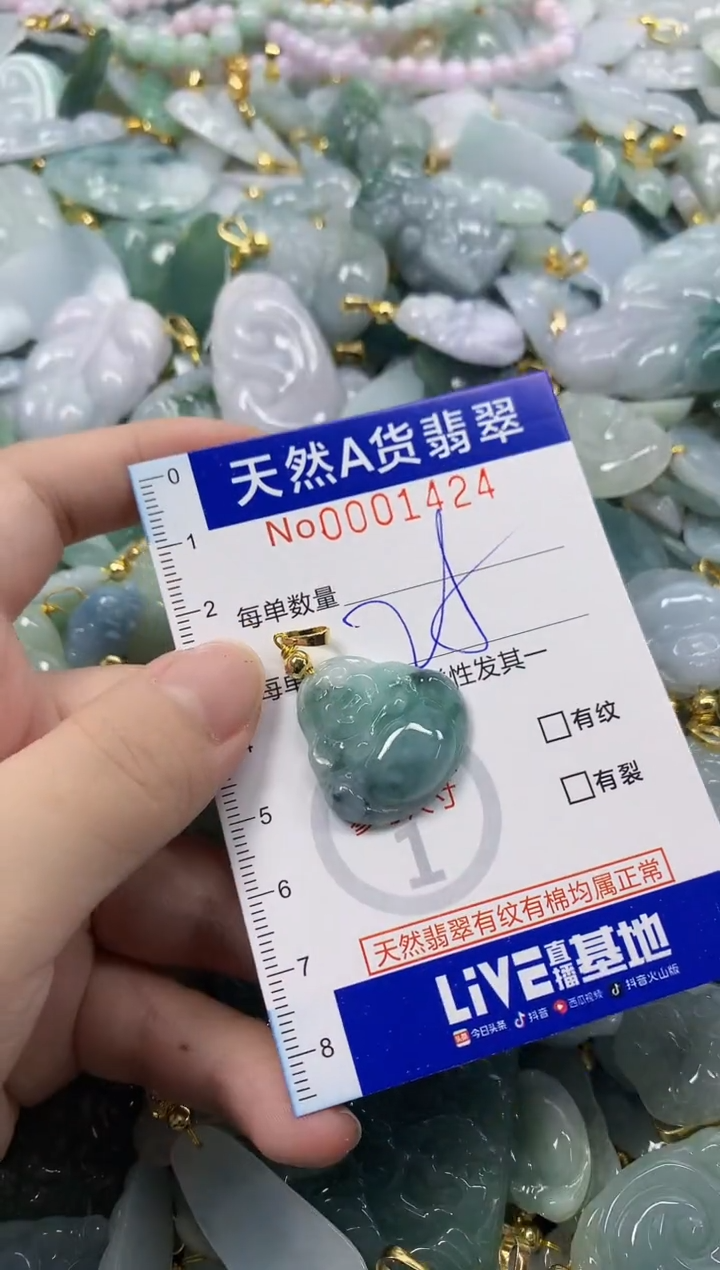 颈饰未镶嵌翡翠天然A货翡翠