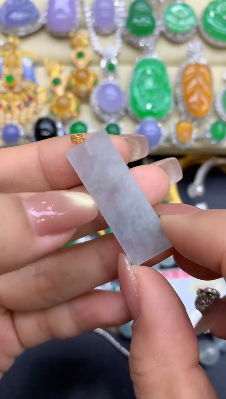 颈饰18K金镶嵌翡翠59-中国好珍宝