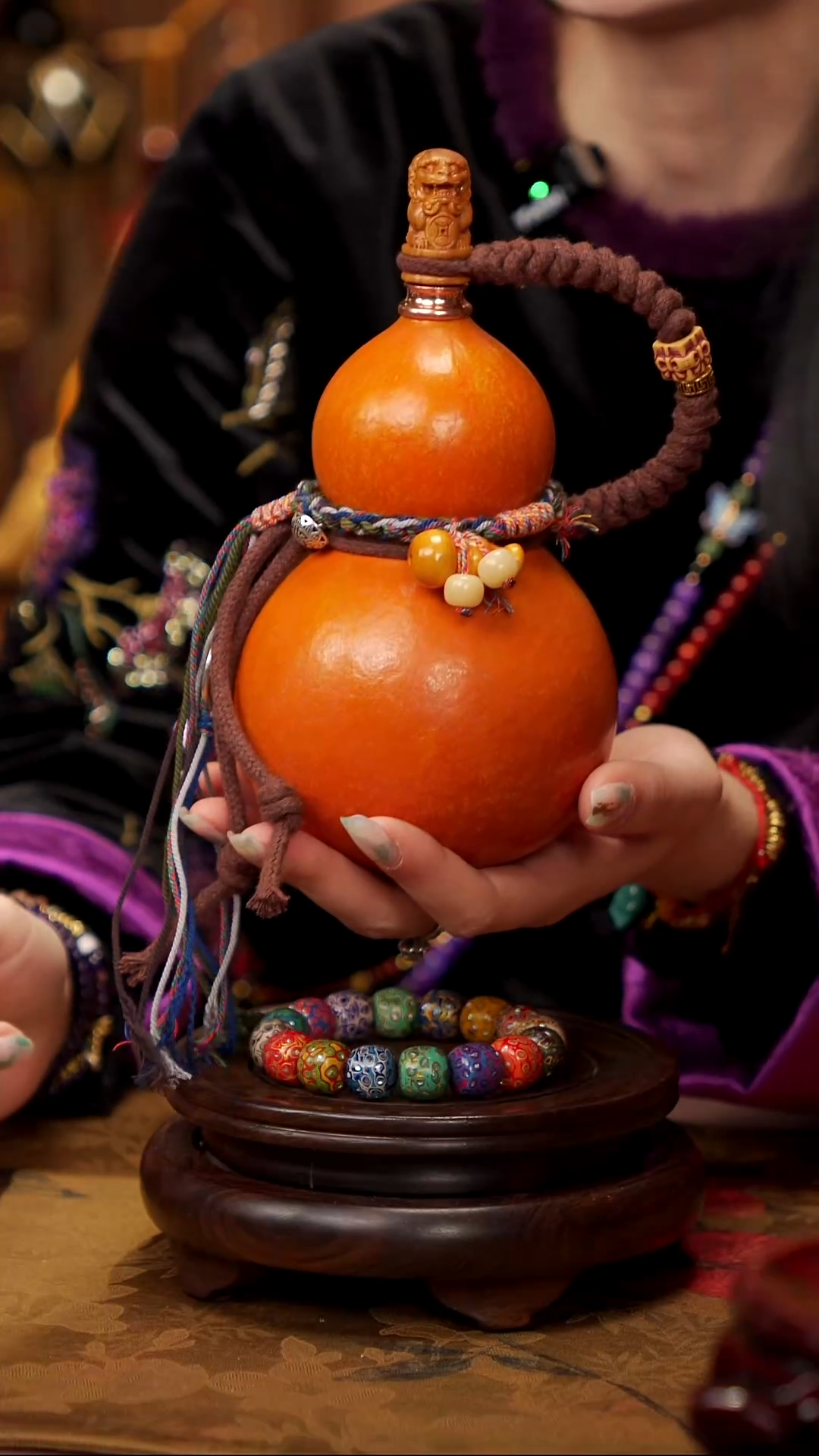 【闪购商品】90易林大漆酒葫芦------158