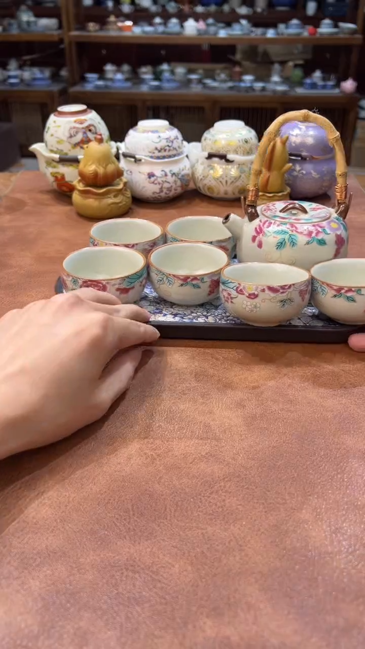 真的很便宜会开片的旅行茶具