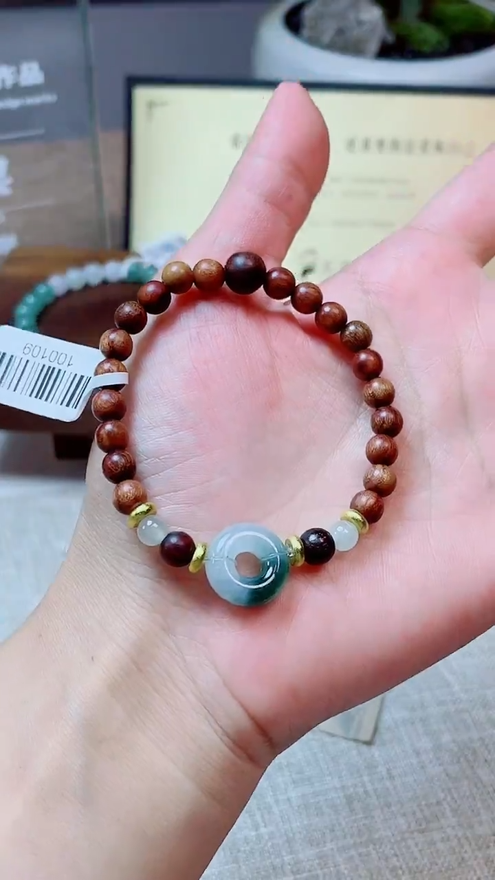 未镶嵌手串翡翠珠串
