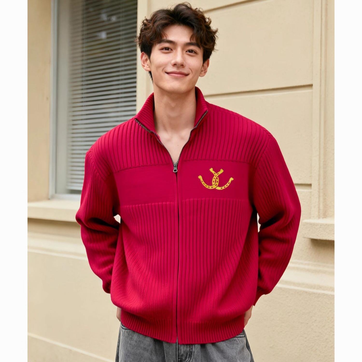 【马年新春】Hollister美式针织开衫外套25冬季新款男装320-5113