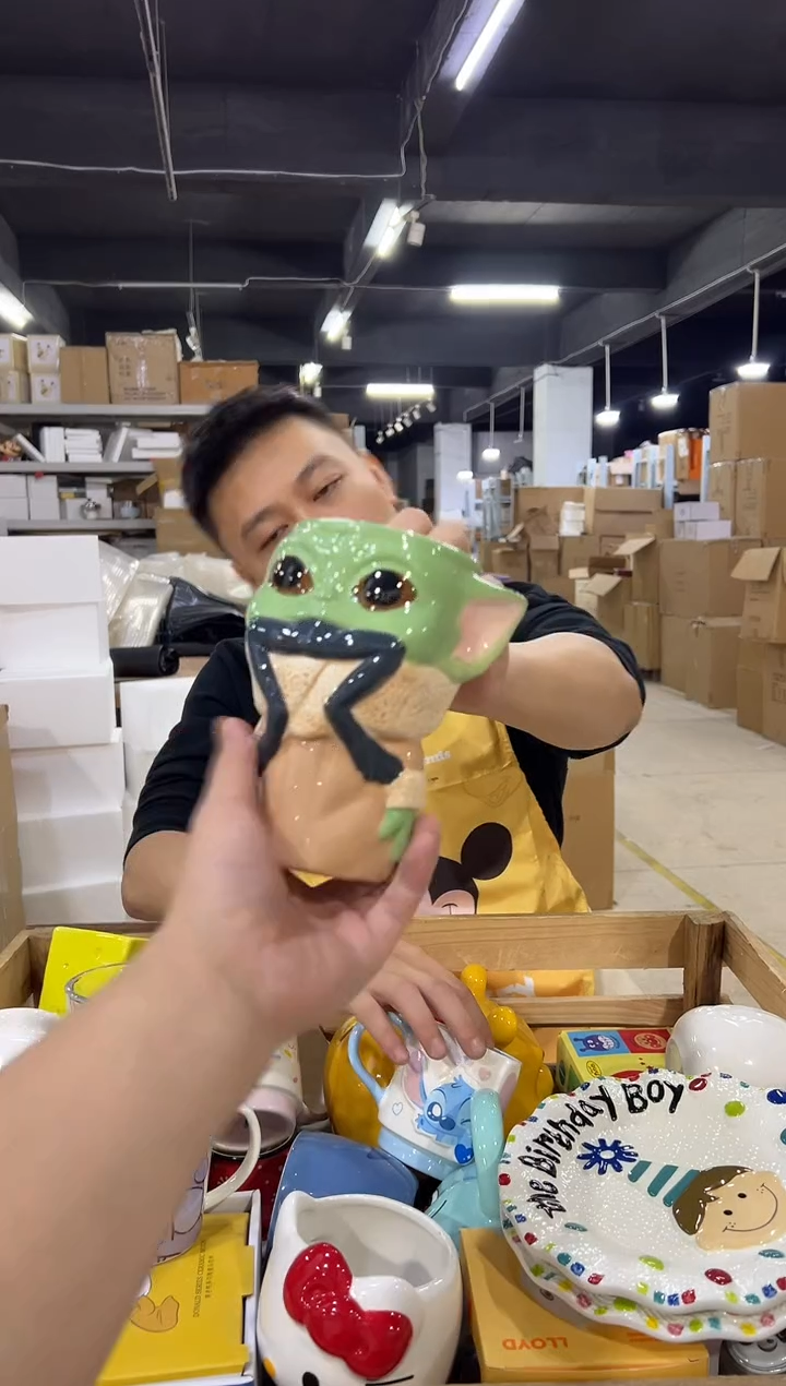 瓷片尤达全身水杯