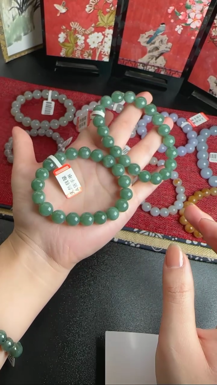 【闪购商品】翡翠手串未镶嵌WY0113114多样性发一