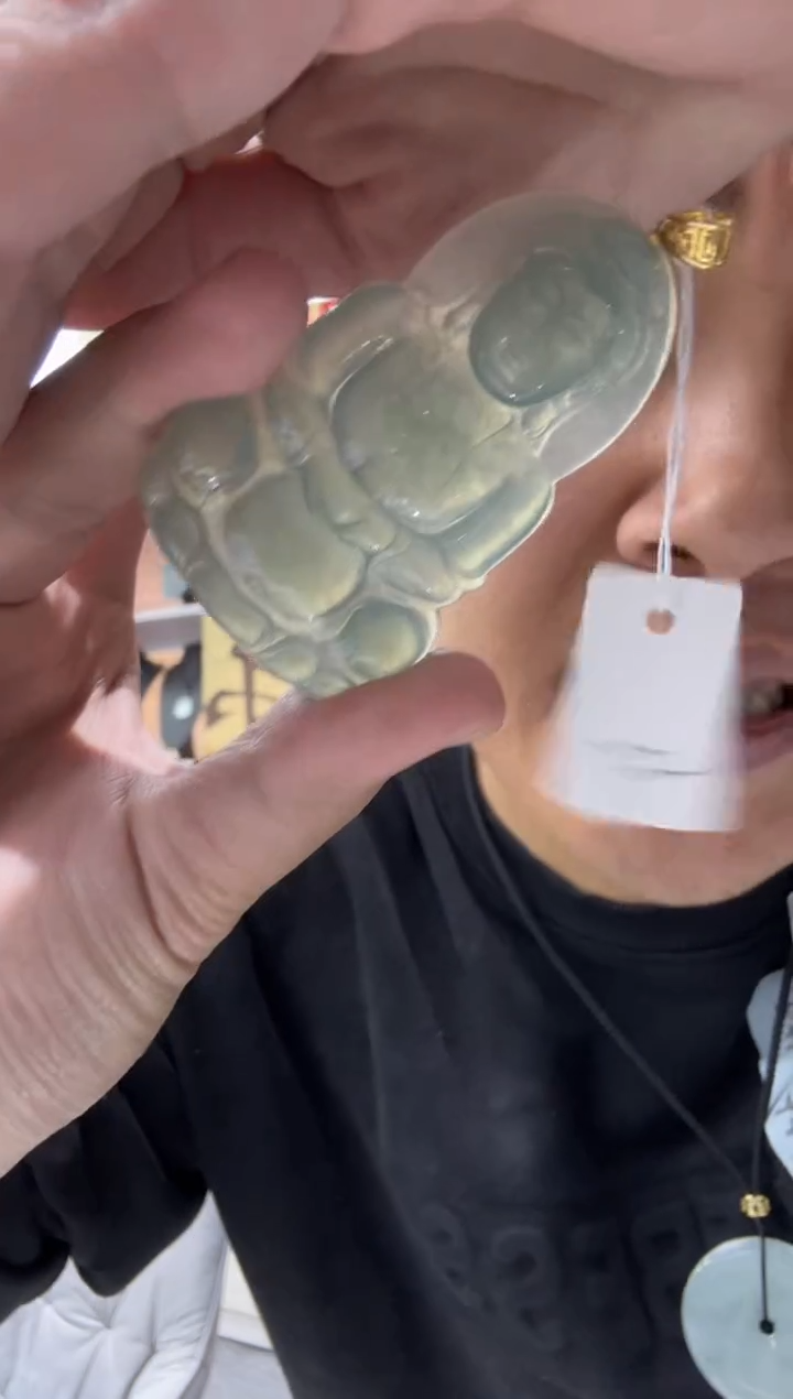 【闪购商品】翡翠颈饰18K金镶嵌天然翡翠A货孤品一件