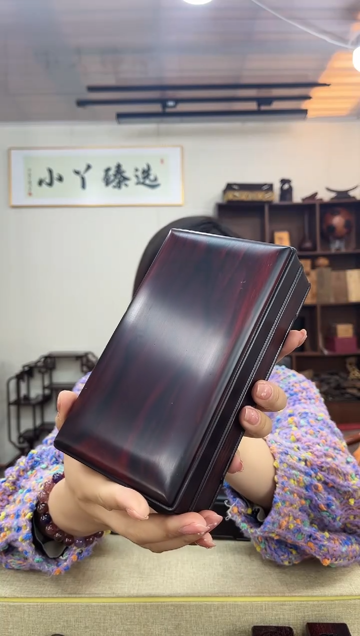 乌木类068大叶紫檀19*11盒子木木木