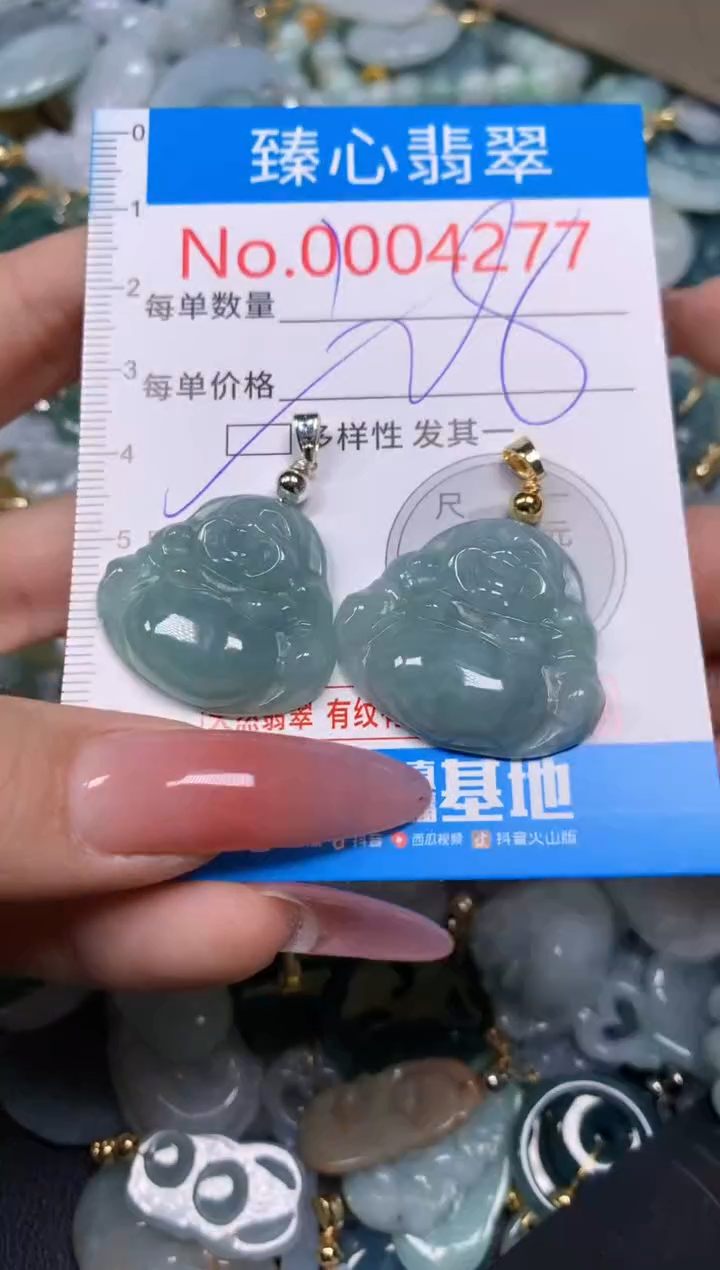 【闪购商品】翡翠颈饰未镶嵌含绳0004277