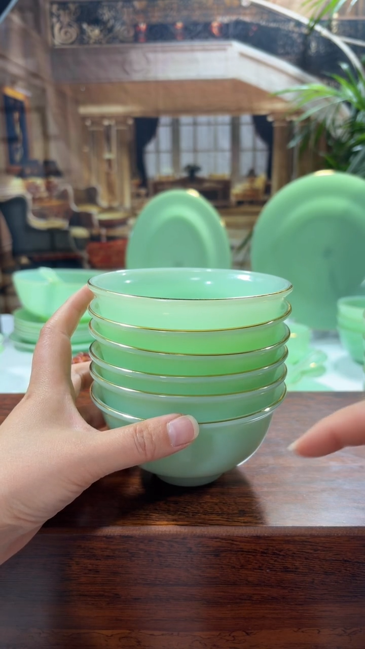 【闪购商品】.... 4.5英寸玉瓷碗6个口径11.5厘米