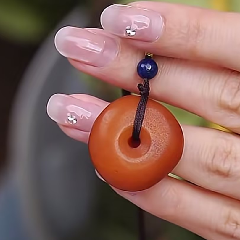 L242357-蜜蜡平安扣吊坠